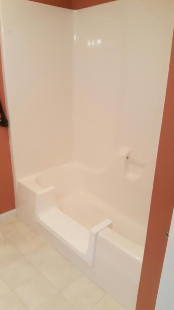 Clean cut safe step for easy accessibility.