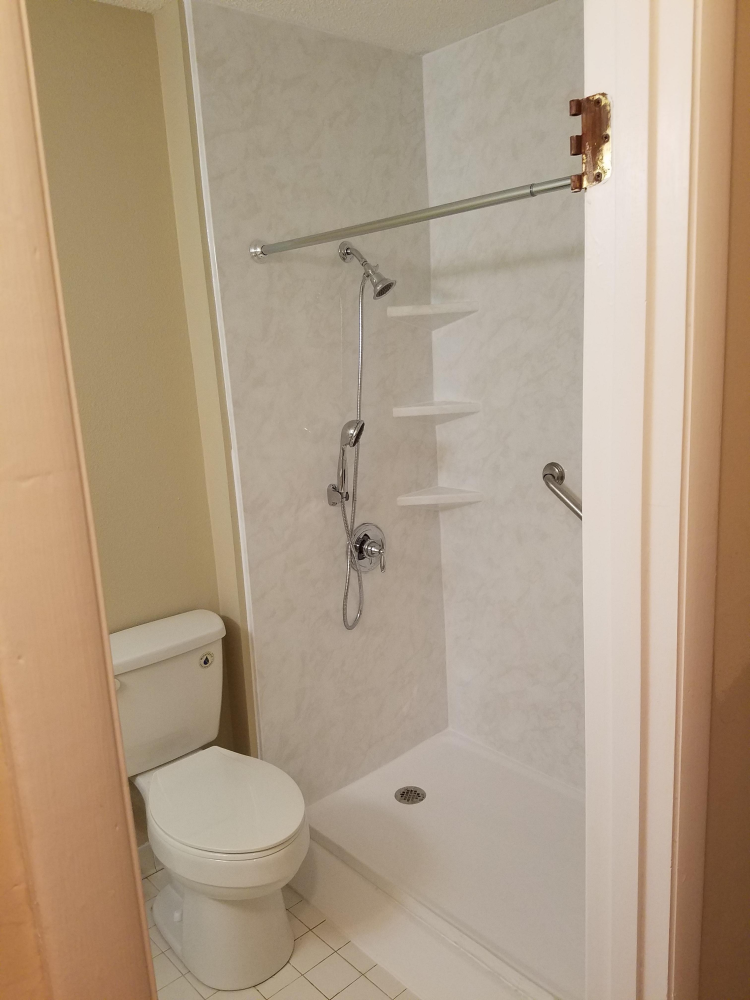Tub/Shower Converted to barrier free walk in shower in Dothan, Al