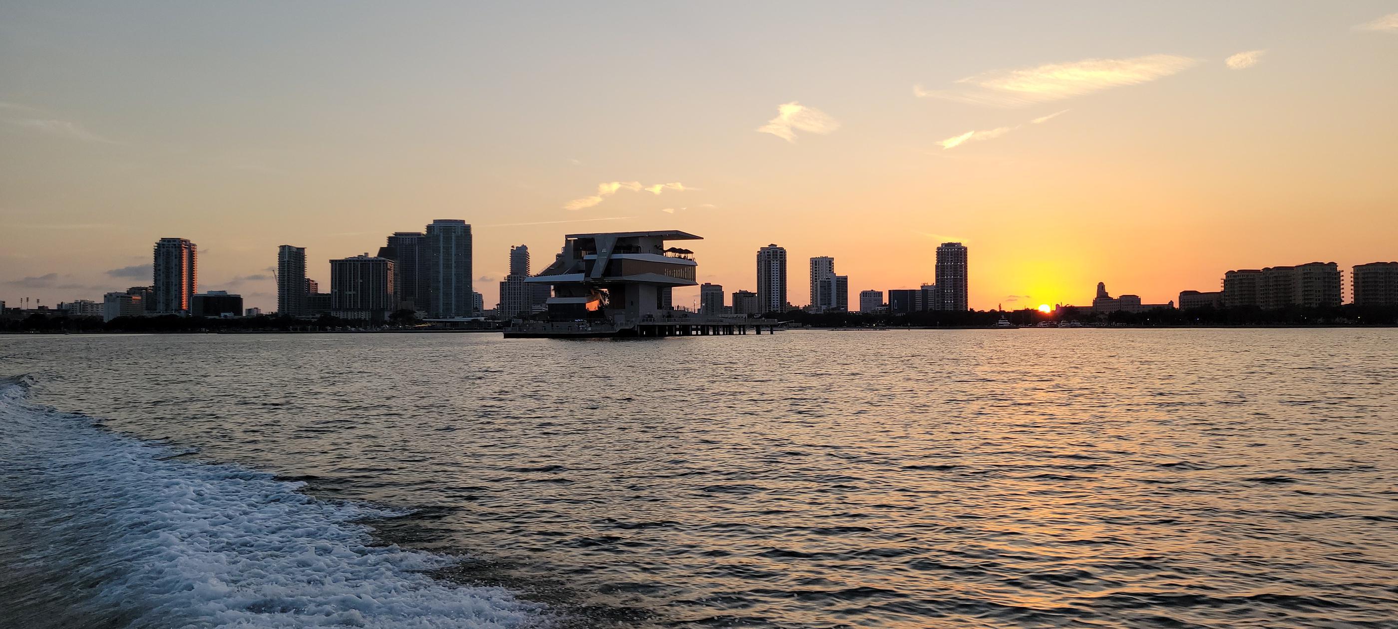 skyline with ocean