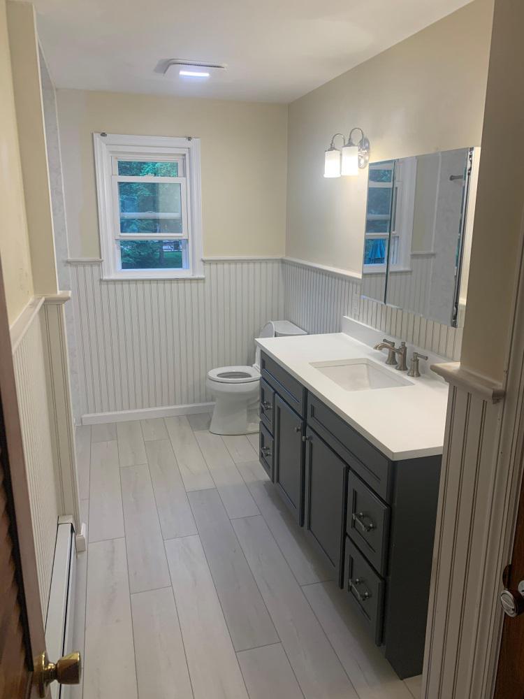 After Re-Bath Fairfield County, CT complete bathroom renovation with updated flooring