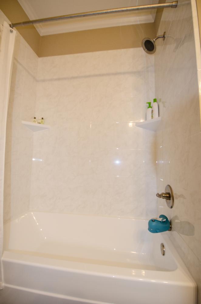 Before Re-Bath Wilmington, NC One-piece Shower tub combo renovation