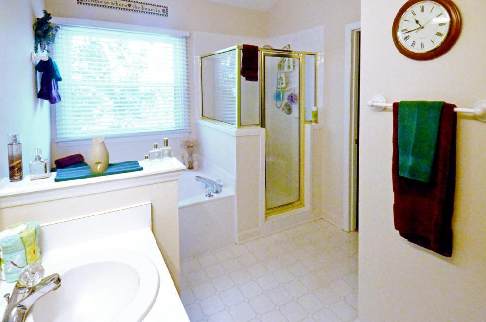 Before Re-Bath Columbia, SC large soaking tub and shower stall renovation