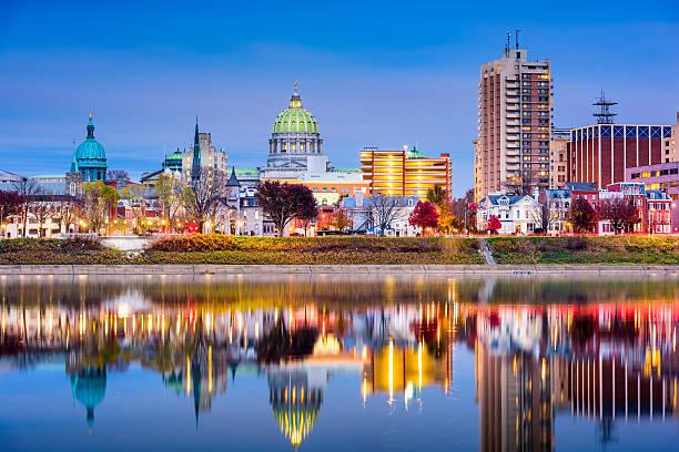 Harrisburg City Skyline