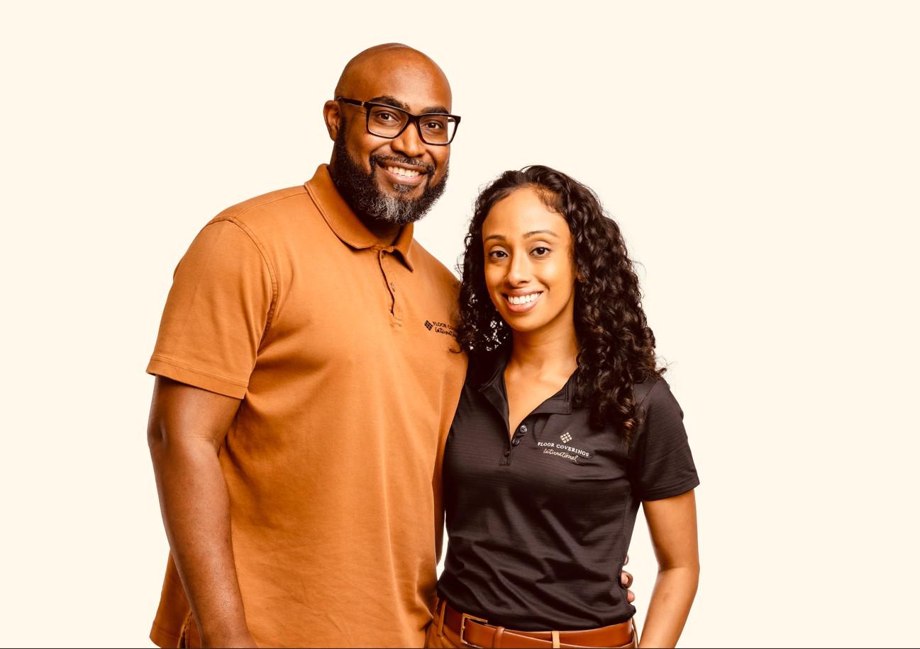 Dwayne & Jasmine standing together