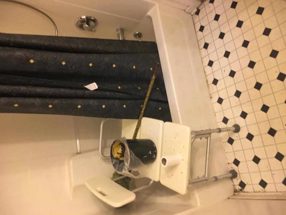 Before Re-Bath Roanoke, VA installed the beautiful walk in tub