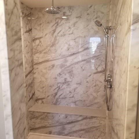 Re-Bath St. Louis, MO shower redesign with seat