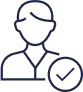 Person icon with checkbox